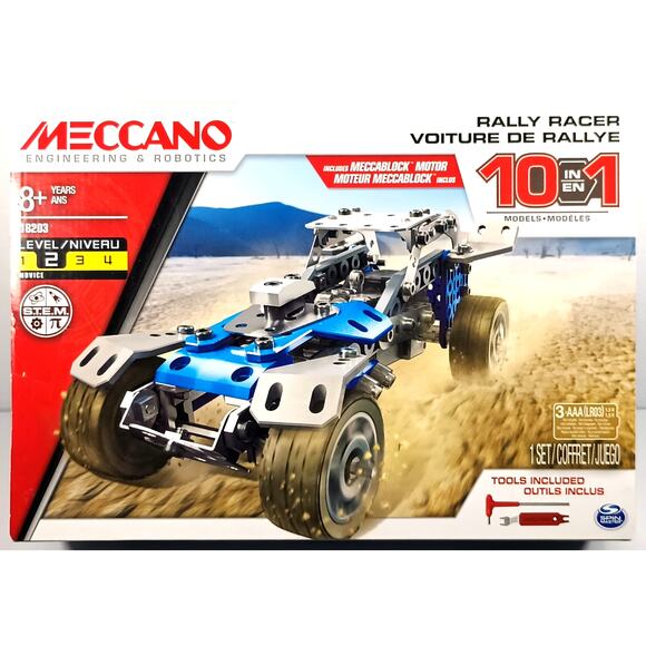 Meccano 10 in 1 Models RALLY RACER #18203, New, See Pics/Description! - Picture 1 of 6